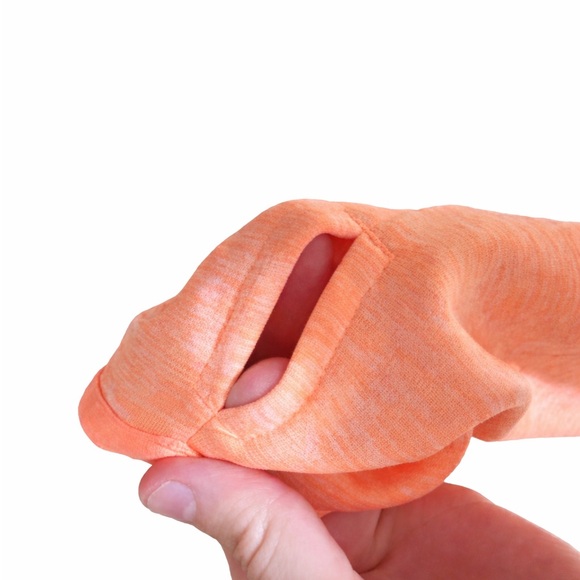 Under Armour ColdGear Storm Hoodie Women’s Large Peach Orange Pullover Fleece - Picture 13 of 14